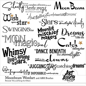 Moonbeam Wordart
