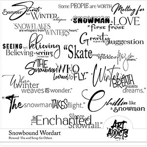 Snowbound Wordart