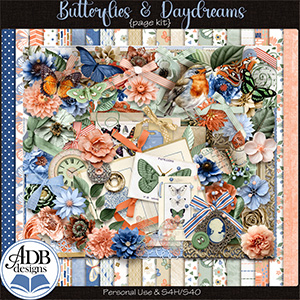 Butterflies & Daydreams Page Kit by ADB Designs