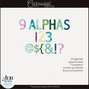 Carousel Alphas by ADB Designs