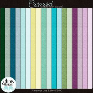 Carousel Cardstock Solid Papers by ADB Designs