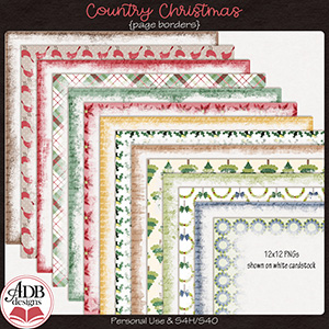 Country Christmas Borders by ADB Designs