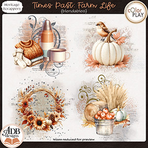 Times Past: Farm Life Blendables by ADB Designs Times Past: Farm Life Blendables by ADB Designs