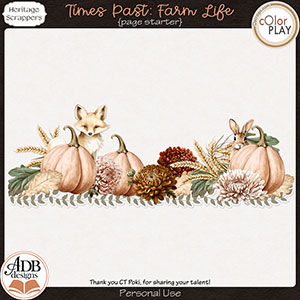 Times Past Farm Life Border Gift 01 by ADB Designs