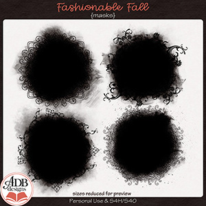 Fashionable Fall Masks by ADB Designs