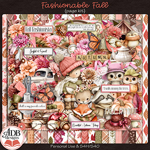 Fashionable Fall Page Kit by ADB Designs