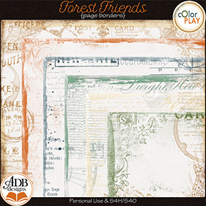 Forest Friends Page Borders by ADB Designs