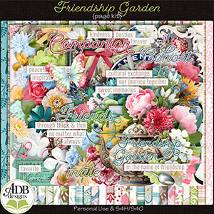 Friendship Garden Page Kit by ADB Designs