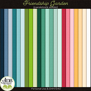 Friendship Garden Cardstock Solid Papers by ADB Designs