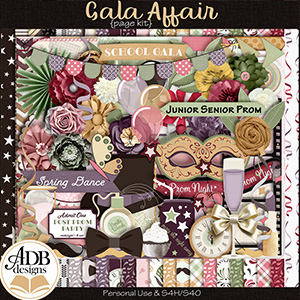 Gala Affair Page Kit by ADB Designs