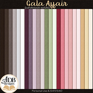 Gala Affair Cardstock Solid Papers by ADB Designs