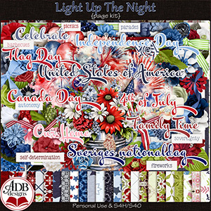 Light Up The Night Page Kit by ADB Designs