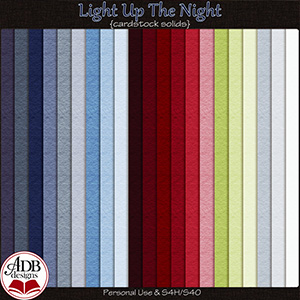 Light Up The Night Cardstock Solid Papers by ADB Designs