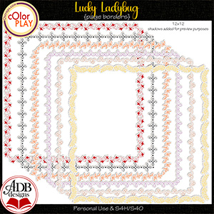 Lucky Ladybug Borders by ADB Designs