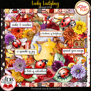 Lucky Ladybug Page Kit by ADB Designs