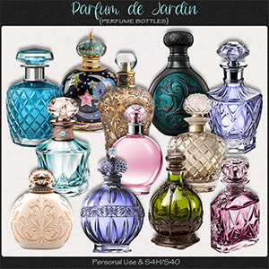 Parfum de Jardin Perfume Bottles by ADB Designs