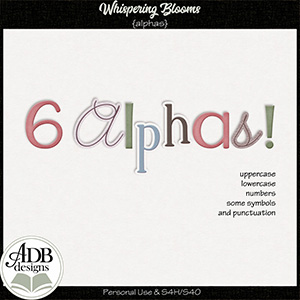 Whispering Blooms Alphas by ADB Designs