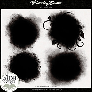 Whispering Blooms Masks by ADB Designs