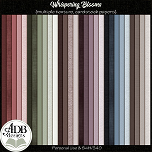 Whispering Blooms Cardstock Solid Papers by ADB Designs