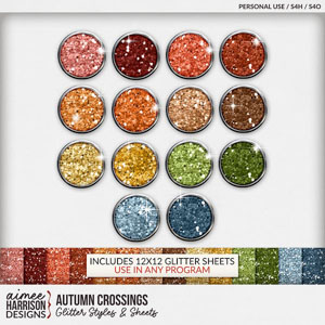 Autumn Crossings Glitters by Aimee Harrison