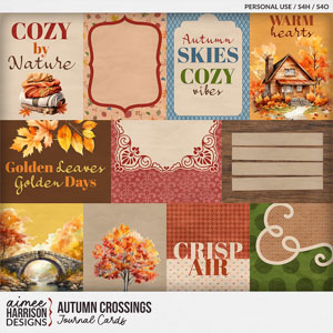 Autumn Crossings Journal Cards by Aimee Harrison