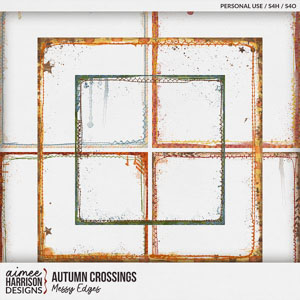 Autumn Crossings Messy Edges by Aimee Harrison