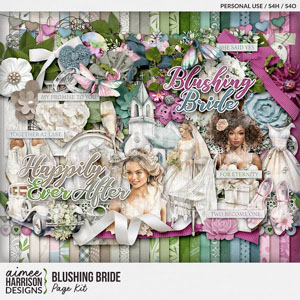 Blushing Bride Page Kit by Aimee Harrison