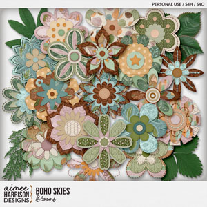 Boho Skies Blooms by Aimee Harrison