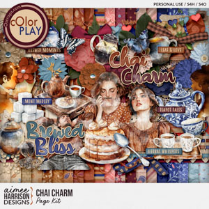 Chai Charm Page Kit by Aimee Harrison