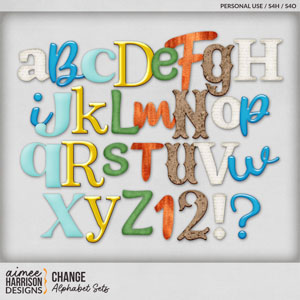 Change Alphabet Sets by Aimee Harrison