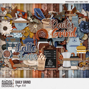Daily Grind Page Kit by Aimee Harrison
