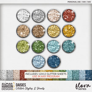 Daisies Glitters by Aimee Harrison