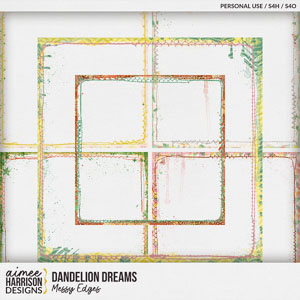 Dandelion Dreams Messy Edges by Aimee Harrison