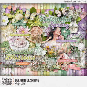 Delightful Spring Page Kit by Aimee Harrison
