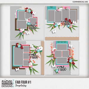 Fab Four #1 Templates by Aimee Harrison