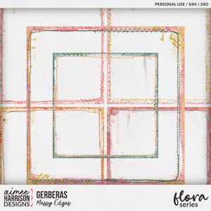 Gerberas Messy Edges by Aimee Harrison