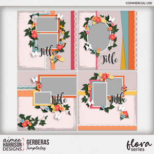 Gerberas Templates by Aimee Harrison