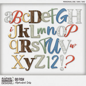 Go Fish Alphabet Sets by Aimee Harrison
