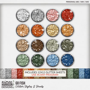 Go Fish Glitters by Aimee Harrison