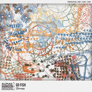 Go Fish Stamps by Aimee Harrison