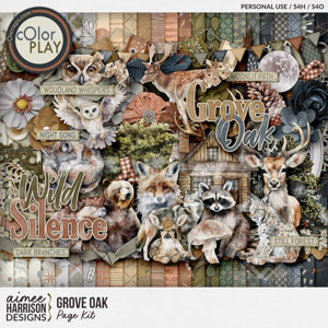 Grove Oak Page Kit by Aimee Harrison