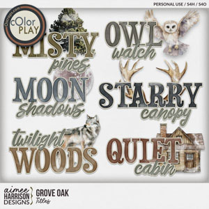 Grove Oak Titles by Aimee Harrison