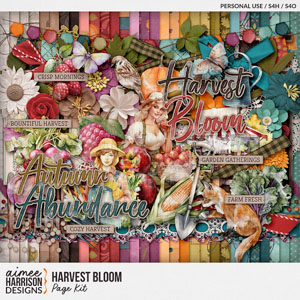 Harvest Bloom Page Kit by Aimee Harrison