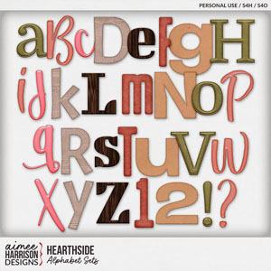 Hearthside Alphabet Sets by Aimee Harrison