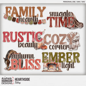 Hearthside Titles by Aimee Harrison