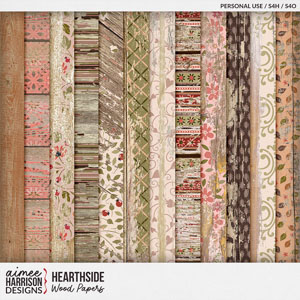 Hearthside Wood Papers by Aimee Harrison