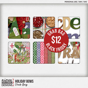 Holiday Bows Grab Bag by Aimee Harrison