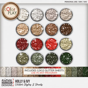 Holly & Ivy Glitters by Aimee Harrison