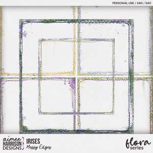 Irises Messy Edges by Aimee Harrison