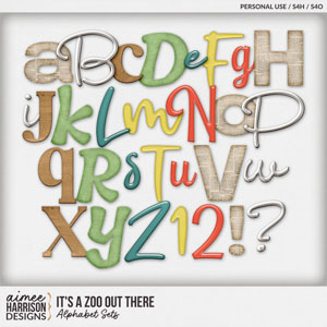 It's a Zoo Out There Alphabet Sets by Aimee Harrison